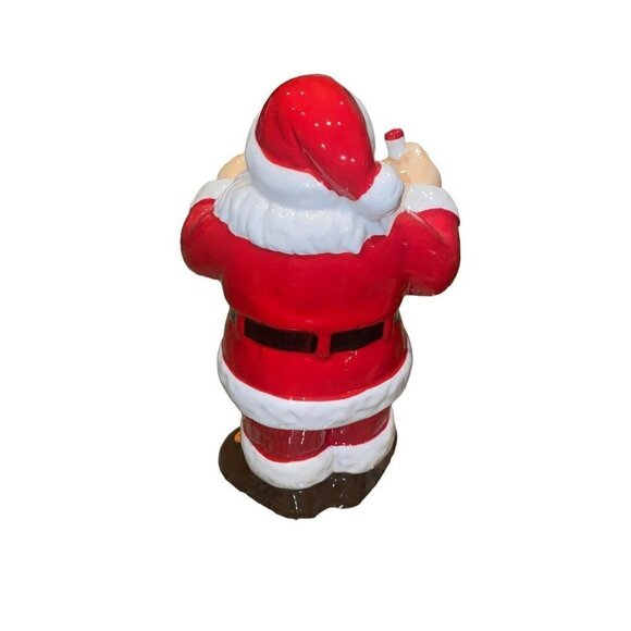 Coca Cola Santa Claus Drinking A Coke light up Ceramic fugure - Picture 3 of 5